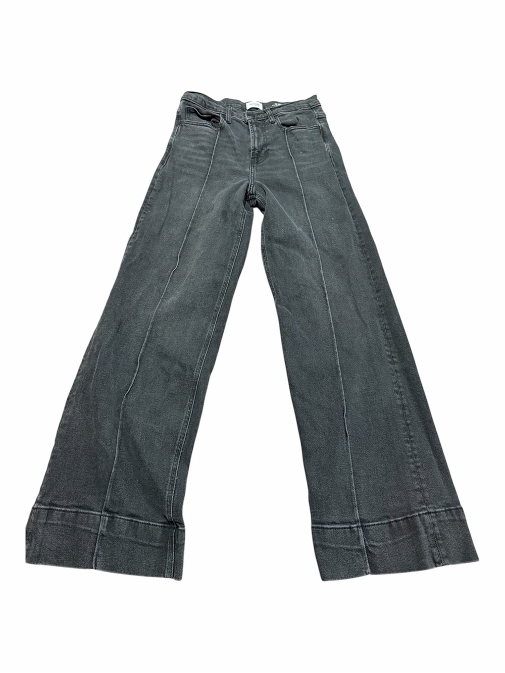 Kensie Kaya High-Rise Wide-Leg Black Jeans Size 6/28 Skater Goth Grunge (Flaw)